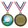 Express Medals Engraved Golf Gold Medal Trophy Award with Personalized Custom Text LD212-MY425 1PK view 1