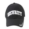 Treasure Gurus Embroidered Security Guard Hat 3D Adjustable Black Vented Officer Baseball Cap view 1