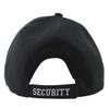 Treasure Gurus Embroidered Security Guard Hat 3D Adjustable Black Vented Officer Baseball Cap view 3