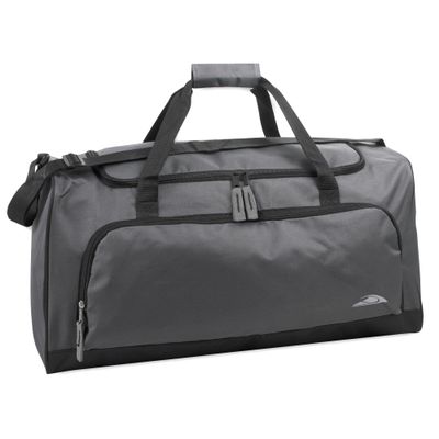 55 Liter, 24 Inch Lightweight Canvas Duffle Bags for Men & Women For Traveling, the Gym, and as Sports Equipment Bag/Organizer (Grey 2)