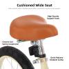 JOYSTAR 12 Inch Kids Bikes with Training Wheels & Basket, Vintage Girls Bike for Toddler of 2-4 Years Old Girls & Boys, Kids Bicycles, Beige view 4