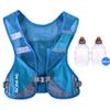 AONIJIE Men Women Ultralight Running Vest Pack Reflective Breathable Hydration Backpack for Hiking Camping Marathon Cycling Race (Blue - with 2 pcs 250ml Bottles) view 1