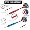 Steel Tip Darts Set - Professional Darts Steel Tip for Dartboard - Includes Brass Barrels + Plastic & Aluminum Shafts + Rubber O'Rings + Flights + Darts Sharpener + Wrench (22g- USA -STC10420) view 3
