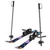 Odoland Kid's Beginner Snow Skis and Poles, Low-Resistant Ski Boards for Age 4 and Under, Lightweight, Sturdy and Safe, Dark Blue view 2