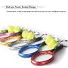 AUHOKY 18Pcs Mini Tennis Racket Keychain Key Ring, Fashionable Alloy Tennis Ball Split Ring, Sport Style Split Keychain for Sport Lovers Team - Exquisite & Lightweight(6 Colors) view 4