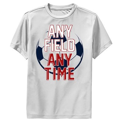 Fifth Sun Boys' Short Sleeve Performance T-Shirt, Royal Heather, Small