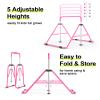Safly Fun Kids Gymnastics Bar Foldable & Adjustable 35"-51", Safe Padded Gymnastics Bar for Kids, Sturdy 145 lbs Capacity, Easy-to-Assemble Gymnastics Equipment for Indoor/Outdoor Training view 2