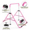 Safly Fun Kids Gymnastics Bar Foldable & Adjustable 35"-51", Safe Padded Gymnastics Bar for Kids, Sturdy 145 lbs Capacity, Easy-to-Assemble Gymnastics Equipment for Indoor/Outdoor Training view 4
