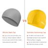 Firesara Fabric Swim Cap, High Elasticity Swimming Cap Keeps Hair Clean Breathable Fit Both Long Hair Short Hair, Swim Caps Woman Girls Men Kids One Size Hat view 3