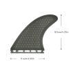 UPSURF Surfboard Tri Fin Single Tab L Size Fiberglass+Honeycomb G7 Thruster Set(White/Blue/Orange) (Grey G7) view 3