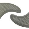 UPSURF Surfboard Tri Fin Single Tab L Size Fiberglass+Honeycomb G7 Thruster Set(White/Blue/Orange) (Grey G7) view 4