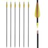 26 Inch Fiberglass Youth Arrows Archery Target Kids Recurve Bow Children Practice for Beginners Outdoor (Pack of 6) view 1