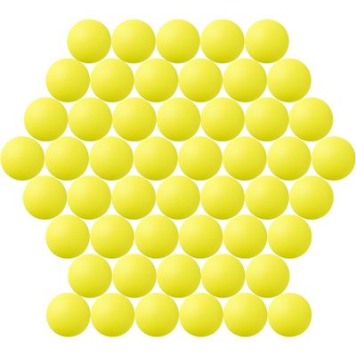 40MM Ping Pong Balls, 50 or 80 Pack Assorted Colored Tennis Balls Multi Color Plastic Balls Fun Beer Ping Pong Balls Bulk for Beer Pong Balls, Arts and Craft, Party Decoration, Cat Balls(50pcs-Yellow)