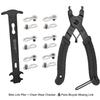 Bike Link Plier + Chain Wear Gauge + 6 Pairs Bicycle Missing Link, Chain Plier Quick Link Plier for 6/7/8/9/10 Speed Chains Repair | Professional Bicycle Chain Tool Kit view 1