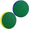 ONE250 Air Hockey Pushers and Blue Air Hockey Pucks, Goal Handles Paddles Replacement Accessories for Game Tables (4 Striker, 4 Puck Pack) (Yellow & Blue) view 4