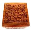 Craft N Copper Handcrafted wooden carving box for jewellery storage view 2