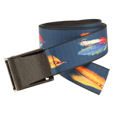Thomas Bates Titan Outdoor Hunting Fishing Pattern Web Belt 5 Year Guarantee (Fly Large, Adult Size)