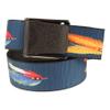 Thomas Bates Titan Outdoor Hunting Fishing Pattern Web Belt 5 Year Guarantee (Fly Large, Adult Size) view 2