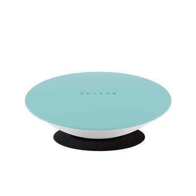 ELECOM-Japan Brand- ECLEAR Sports Half Balance Ball/Exercise Ball/with Mattress/Anti-Slippery/Home Yoga/Core Training/Light Blue HCF-BDBUL