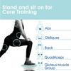 ELECOM-Japan Brand- ECLEAR Sports Half Balance Ball/Exercise Ball/with Mattress/Anti-Slippery/Home Yoga/Core Training/Light Blue HCF-BDBUL view 2