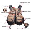 Waxaya Lightweight Fly Fishing Vest with Multi Pockets Adjustable Size Mesh Fishing Backpack for Men and Women (Khaki) view 4