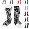 Kids Shin Instep Pads MMA Leg Foot Guards Muay Thai Kick Boxing Guard Protector (Gray Camo, XXS (9 to 13 Years)) view 1