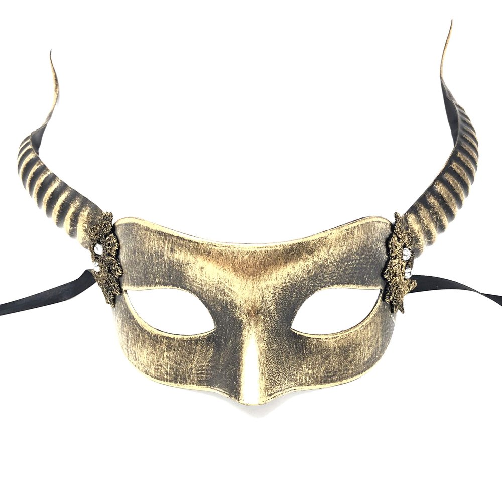 STORM BUY] Ram Goat Unisex Men/Women Masquerade Mask Halloween Mardi Gras Cosplay Party For Adult