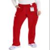 Dickies EDS Essentials Women Scrubs Pant Natural Rise Tapered Leg Pull-on DK005, XXS, Red view 1
