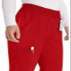 Dickies EDS Essentials Women Scrubs Pant Natural Rise Tapered Leg Pull-on DK005, XXS, Red view 2