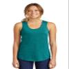 District Women's Perfect Tri Racerback Tank. DM138L XL Heathered Teal view 1