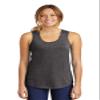 District Women's Perfect Tri Racerback Tank. DM138L XS Heathered Charcoal view 1