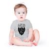 AW Fashions If your Dad Doesn't Have a Beard You Have 2 Moms Bodysuit Funny Baby Girl or Boy Outfit Romper (12 Months, Sports Grey) view 2