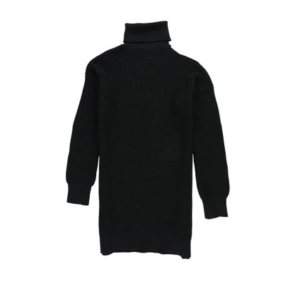 bar III | Cold-Shoulder Sweater Tunic | Deep Black