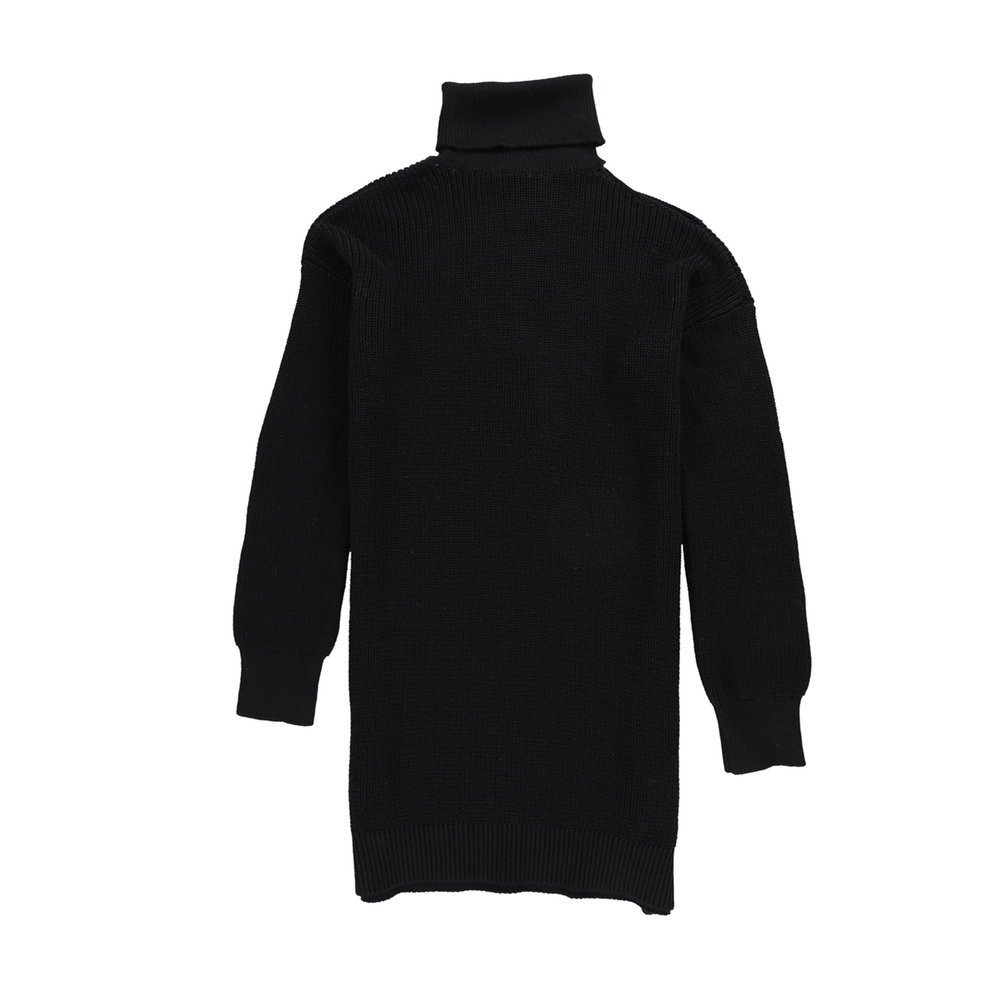 bar III | Cold-Shoulder Sweater Tunic | Deep Black