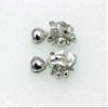 Faship Statement Green Premium Rhinestone Crystal Dangling Floral Clip On Earrings - Green view 3