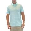 Margaritaville Men's Short Sleeve 100% Cotton Brush Stripe Pepe's Polo Shirt view 1