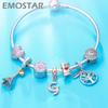 Letter G Charms Initial A-Z Alphabet Word Beads 925 Sterling Silver Letra Dangle, fits Pandora Style Bracelets, for Valentine's Day/Halloween Gifts view 4