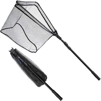 SAN LIKE Fishing Net Fish Landing Net Collapsible Fish Net with Anti-Slip Telescoping Rubber Pole Handle for Kids Adults in Saltwater Freshwater Multi-Size Extending to 37/42/43/51/69/71/89/98inch