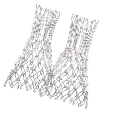 Heavy Outdoor Indoor Basketball Net Replacement 2 Pack, All Weather Anti Whip, Suitable for Standard 12 Loops Rims (White)