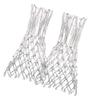 Heavy Outdoor Indoor Basketball Net Replacement 2 Pack, All Weather Anti Whip, Suitable for Standard 12 Loops Rims (White) view 1