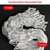 Heavy Outdoor Indoor Basketball Net Replacement 2 Pack, All Weather Anti Whip, Suitable for Standard 12 Loops Rims (White) view 2