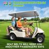 10L0L 4PCS Universal Retractable Golf Cart Seat Belt Kit for Yamaha, EZGO, Club Car, Fits Front Rear Seat (Not Include Bracket) view 2