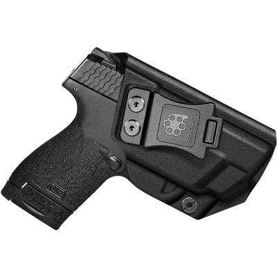 Amberide IWB Holster for S&W M&P Shield M2.0 9mm .40,Kydex-Boltaron Inside Waistband Concealed Carry Holster,Adjustable 0-30 Cant,Secure Retention