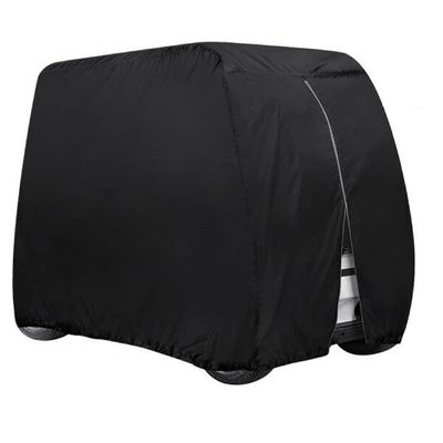 ConPus golf cart cover, Golf Cart Cover ,For EZGO Club Car and Yamaha, Waterproof with Extra PVC Coating Sunproof Dustproof Black 112" L x 48" W x 66" H (black)