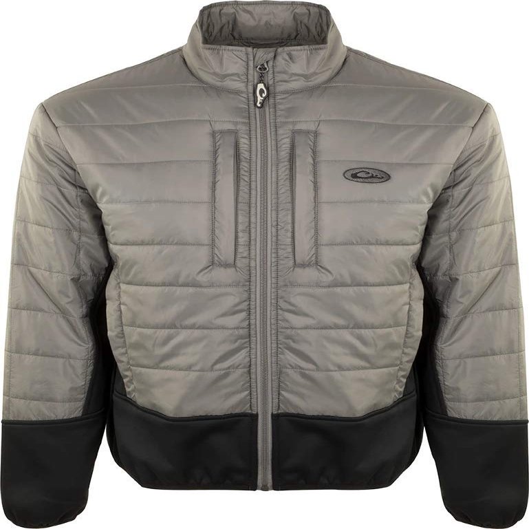 Drake Waterfowl Two-Tone Synthetic Double-Down Full Zip Charcoal/Black 3Xlarge