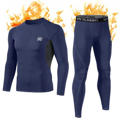 MEETWEE Thermal Underwear for Men, Winter Base Layer Set Tops & Long Johns Winter Ski Cold Weather Gear for Heat Retention