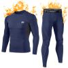 MEETWEE Thermal Underwear for Men, Winter Base Layer Set Tops & Long Johns Winter Ski Cold Weather Gear for Heat Retention view 1