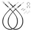 DRIVE UP Club Car DS Brake Cable Kit Stainless Steel Core 2000 & UP 102022101 Driver & Passenger Side Cables view 1