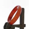 2.4" China Certified Nature Red Chalcedony Jade Women's Bangle Bracelets view 4