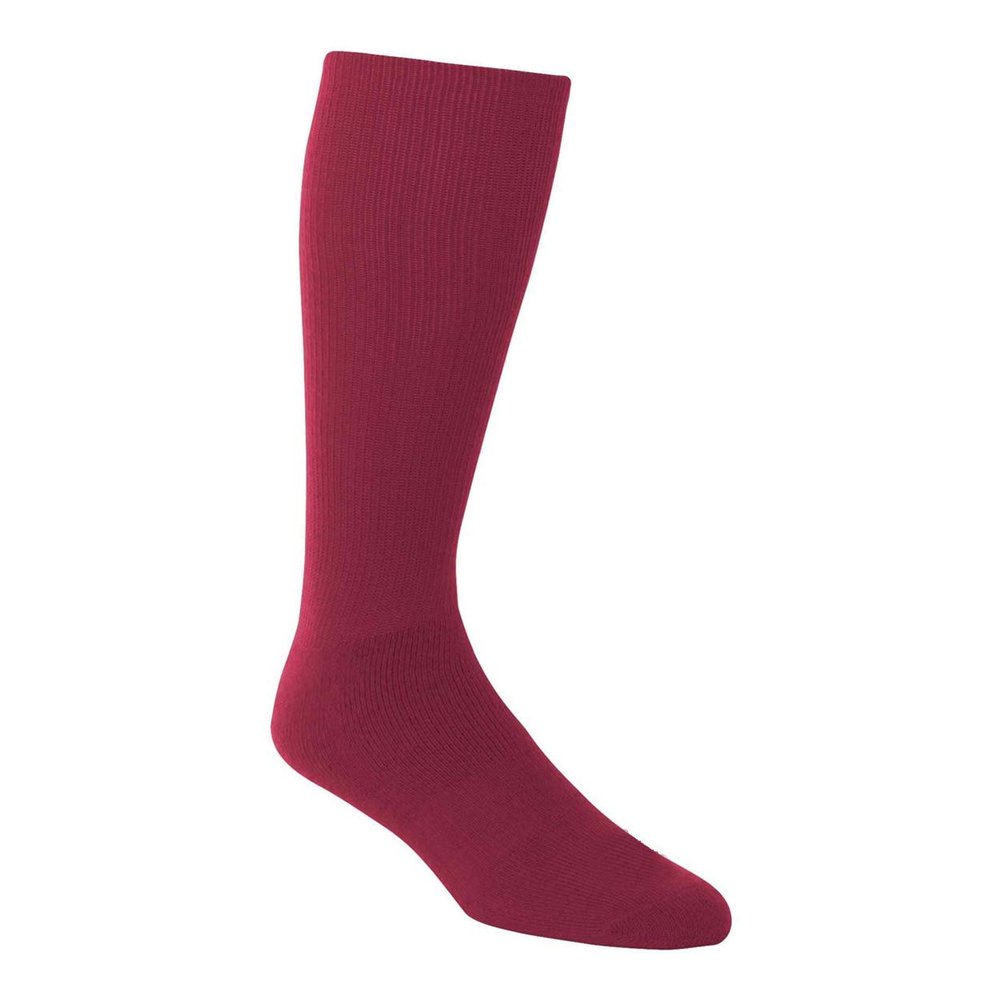 Add-On Performance Soccer Socks Adult large in Cardinal Red